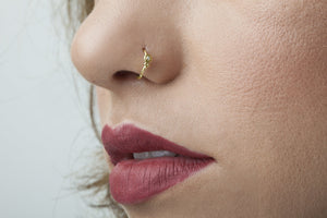 Black Diamond Nose Ring - Scarlette