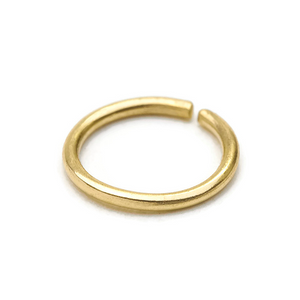 14k Solid Gold Plain Seamless Nose Hoop - Enso