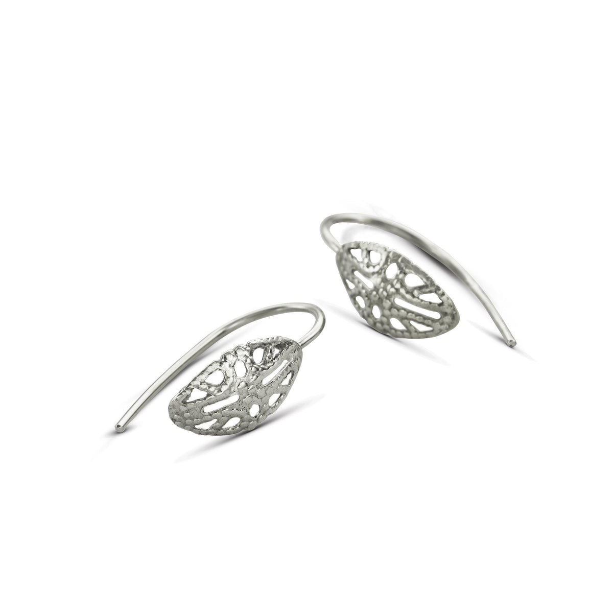 Rose Gold Dangle Earrings - Delicate Tribal Style Handmade Gold Drops