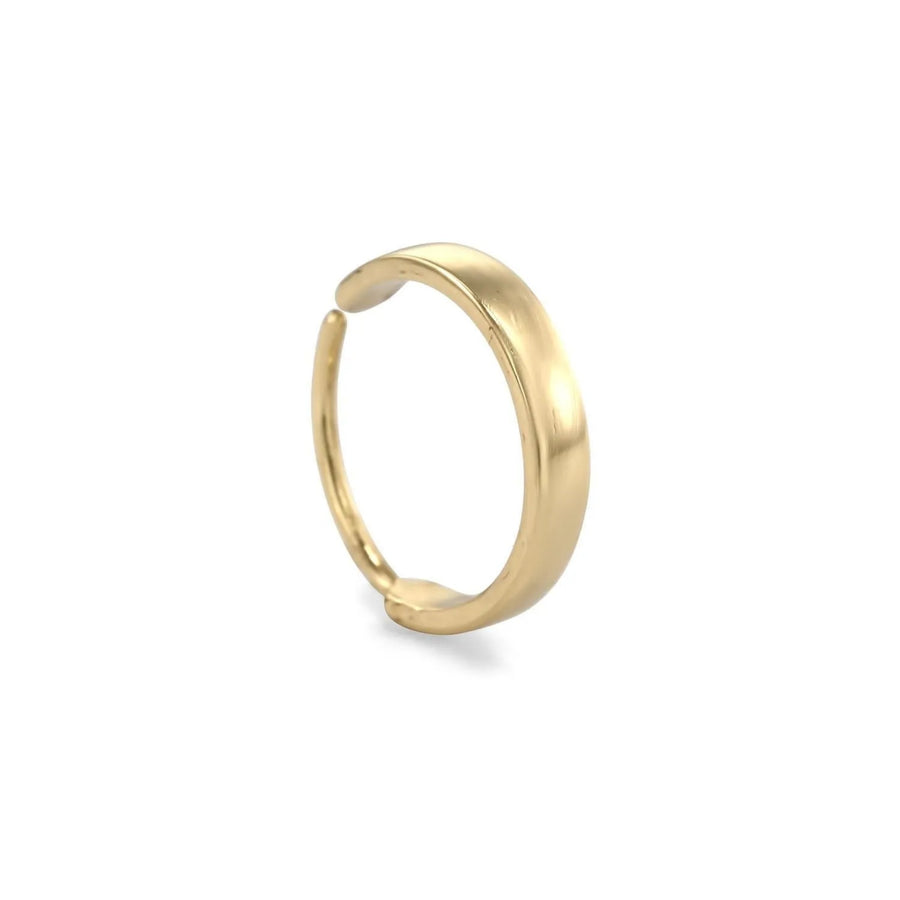 14k Gold Cartilage Ring – Solid Helix Hoop Earring in Yellow, Rose, or White Gold