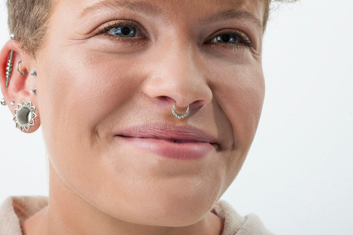 Sterling Silver Nose Ring - Handmade 20 Gauge Small Diameter Hoop Jewelry