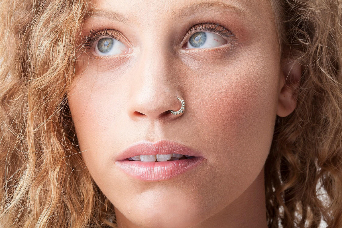 Sterling Silver Nose Ring - Handmade 20 Gauge Small Diameter Hoop Jewelry