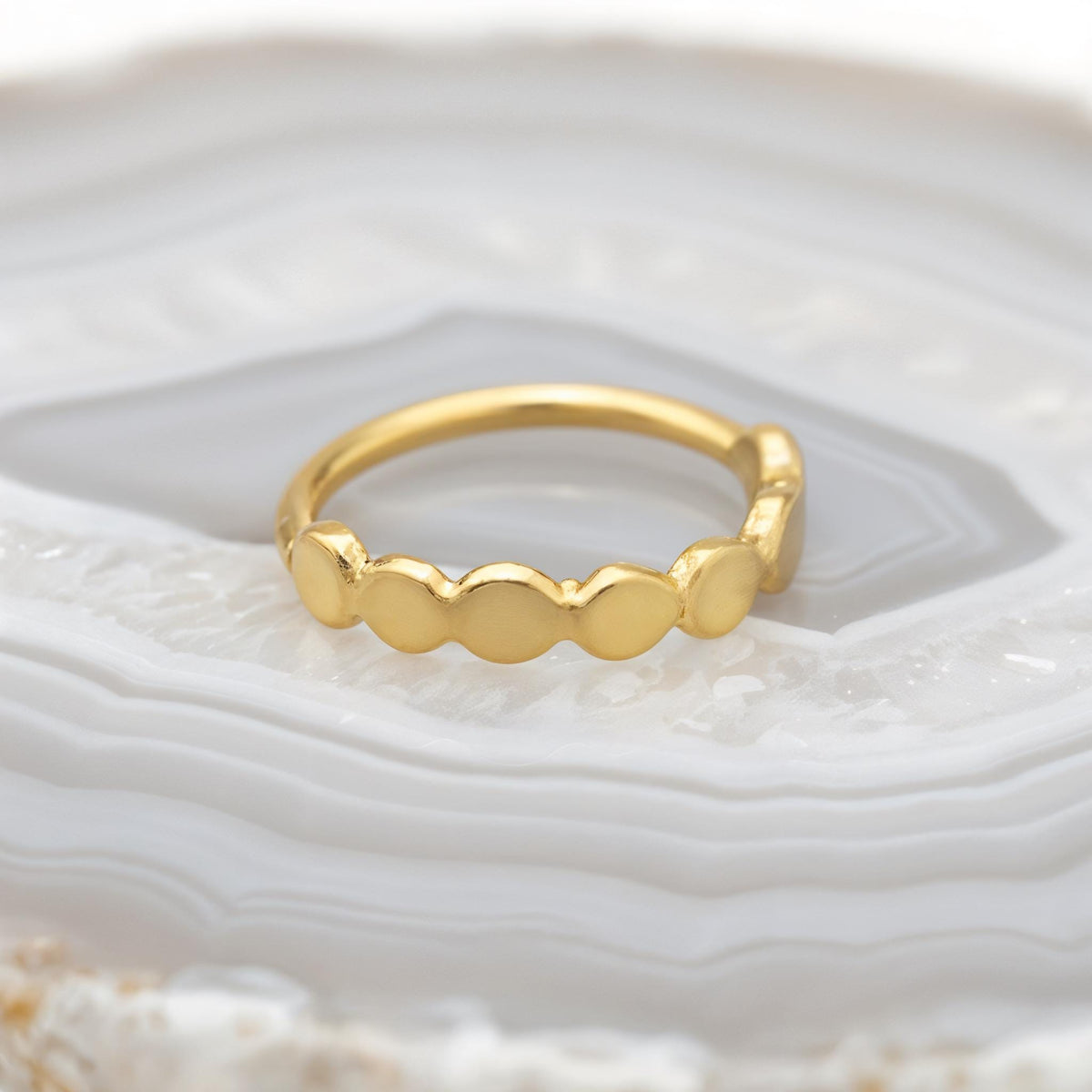 Gold Helix Hoop - Solid 14k Gold Cartilage Ring | Dainty Small Hoops
