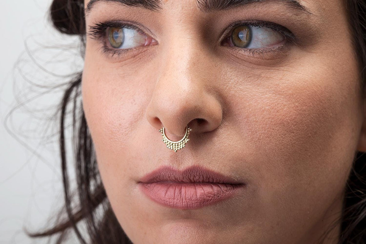 Helix Cuff Earring - Solid 14K Gold Tribal Cartilage Ring | Rose Gold Jewelry