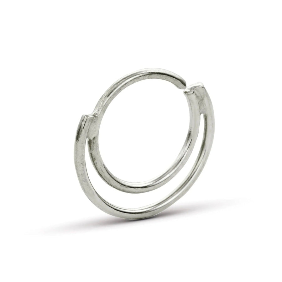 Silver Nose Hoop - Handmade 925 Sterling Silver Ring | Lightweight Custom Fit