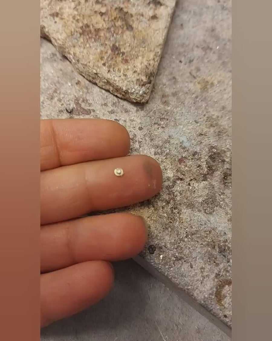 Diamond Nose Stud – Solid 14k Gold Minimalist Jewelry With 1mm Diamond Stone