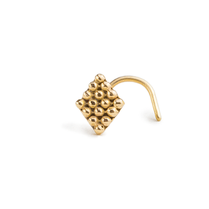 Gold Stud Earrings - Nicole