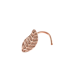 Leaf Nose Piercing Gold Jewelry - Alae