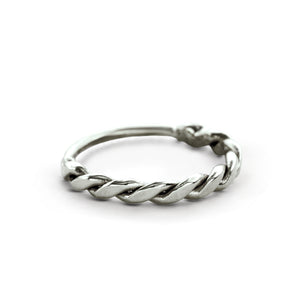 14k Solid Gold Twisted Helix Piercing Jewelry - Carla
