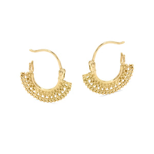 Gold Hoop Earrings - Cleo