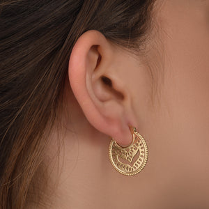 Unique Gold Hoop Earrings - Memetica