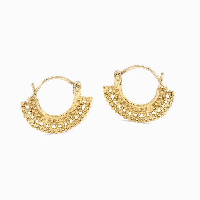 Gold Hoop Earrings - Cleo