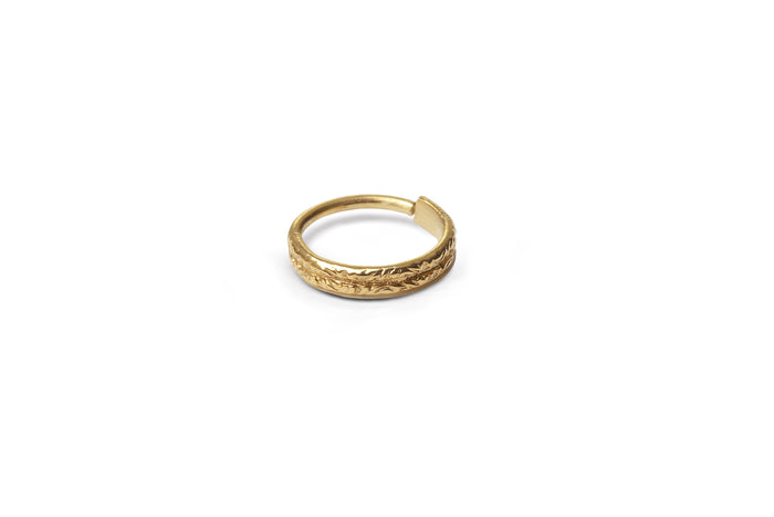 Helix Ring | 14k Gold Cartilage Ring - Dainty Tribal Ear Jewelry