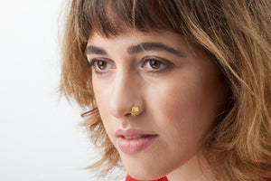 Wide Refined Nose Ring - Delilah