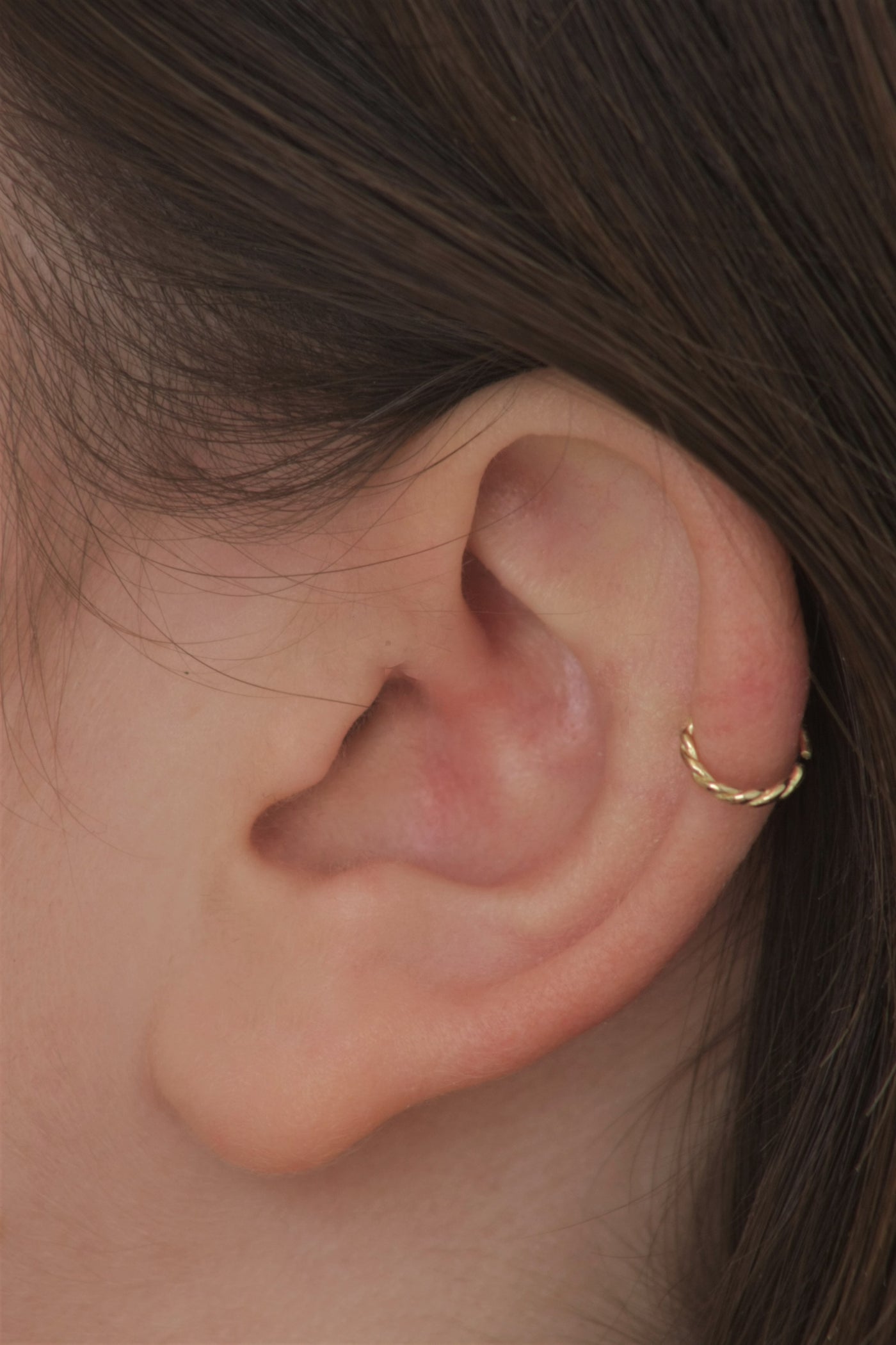 Double Hoop Helix Earrings Twist Helix Earring Double Helix 