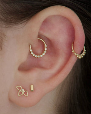 Diamond ear piercings set | Studio Meme