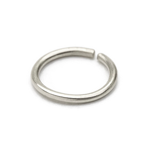 14k Solid Gold Plain Seamless Nose Hoop Jewelry - Enso